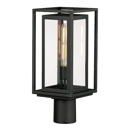 Maxim Lighting Cabana VX 1-Light Outdoor Post Mount, Black 40660CDBK